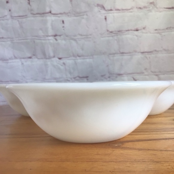 Vintage Federal Glass Golden Bamboo Fruit Dessert Bowls - Set of 5 - Picture 5 of 7